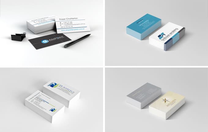 4 business cards
